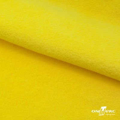 Флис DTY 14-0760, 240 г/м2, шир. 150 см, цвет яркий желтый - купить в Калининграде. Цена 640.46 руб.