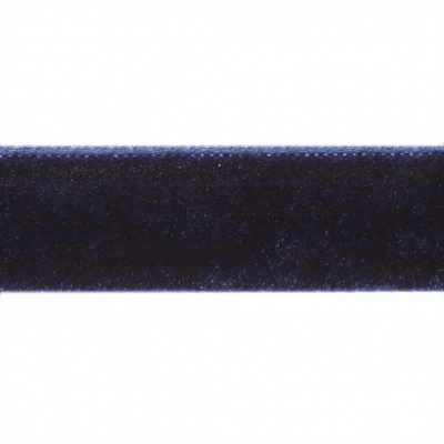 Лента бархатная нейлон, шир.12 мм, (упак. 45,7м), цв.180-т.синий - купить в Калининграде. Цена: 411.60 руб.