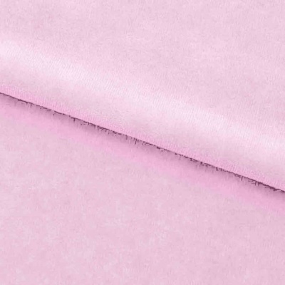 Велюр JS LIGHT 1, 220 гр/м2, шир.150 см, (3,3 м/кг), цвет бл.розовый - купить в Калининграде. Цена 1 055.34 руб.