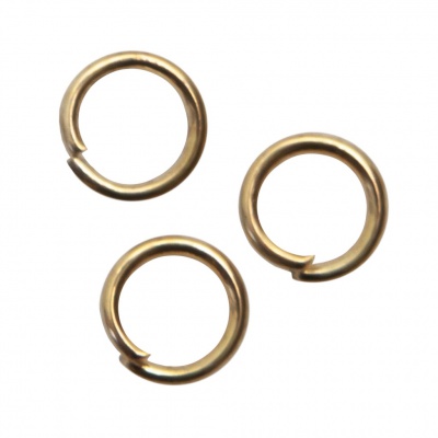 Кольцо  соединительное для бижутерии 5 мм, цв.-золото - купить в Калининграде. Цена: 0.44 руб.
