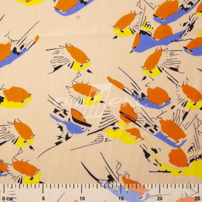 Плательная ткань "Софи" 14.1, 75 гр/м2, шир.150 см, принт птицы - купить в Калининграде. Цена 241.49 руб.