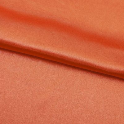 Поли креп-сатин 18-1445, 120 гр/м2, шир.150см, цвет оранжевый - купить в Калининграде. Цена 155.57 руб.