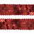 Тесьма с пайетками 3, шир. 20 мм/уп. 25+/-1 м, цвет красный - купить в Калининграде. Цена: 778.19 руб.
