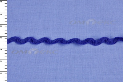 Тесьма плетеная "Вьюнчик"/синий - купить в Калининграде. Цена: 40.72 руб.
