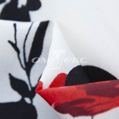 Плательная ткань "Фламенко" 22.1, 80 гр/м2, шир.150 см, принт растительный - купить в Калининграде. Цена 239.03 руб.