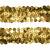 Тесьма с пайетками D16, шир. 30 мм/уп. 25+/-1 м, цвет золото - купить в Калининграде. Цена: 1 087.39 руб.