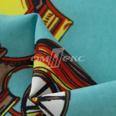 Плательная ткань "Фламенко" 16.2, 80 гр/м2, шир.150 см, принт этнический - купить в Калининграде. Цена 241.49 руб.