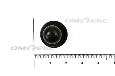 Пуговица поварская "Пукля", 10 мм, цвет чёрный - купить в Калининграде. Цена: 2.03 руб.