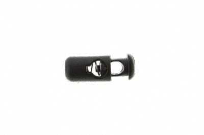 8108 Фиксатор пластиковый "Бочонок", 20х8 мм, цвет чёрный - купить в Калининграде. Цена: 1.29 руб.