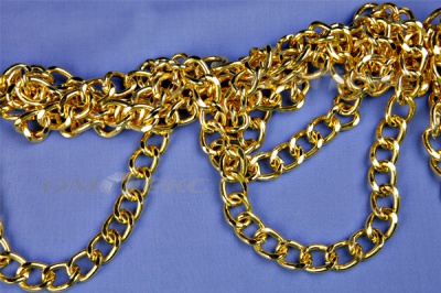 Цепь металл декоративная №11 (17*13) золото (10+/-1 м)  - купить в Калининграде. Цена: 1 341.87 руб.