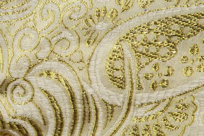 Ткань костюмная жаккард №5, 140 гр/м2, шир.150см, цвет золото - купить в Калининграде. Цена 383.29 руб.