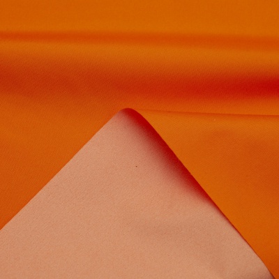 Поли понж (Дюспо) 17-1350, PU/WR, 65 гр/м2, шир.150см, цвет оранжевый - купить в Калининграде. Цена 82.93 руб.