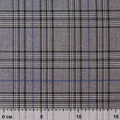 Ткань костюмная "Клер" 80% P, 16% R, 4% S, 200 г/м2, шир.150 см,#3 цв-серый/синий - купить в Калининграде. Цена 412.02 руб.