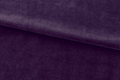 Бархат стрейч, 240 гр/м2, шир.160см, (2,4 м/кг), цвет 27/фиолет - купить в Калининграде. Цена 886.02 руб.
