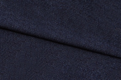 Ткань джинсовая №96, 160 гр/м2, шир.148см, цвет т.синий - купить в Калининграде. Цена 350.42 руб.
