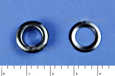 Люверсы металлические, блочка/кольцо, №5 (8 мм) упак.1000 шт- цв.никель - купить в Калининграде. Цена: 392 руб.
