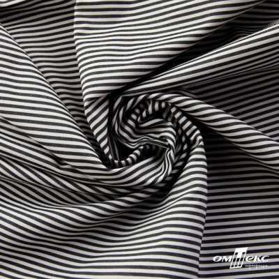Ткань сорочечная Полоска Кенди, 115 г/м2, 58% пэ,42% хл, шир.150 см, цв.6-черный, (арт.110) - купить в Калининграде. Цена 306.69 руб.