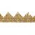 Тесьма металлизированная 0384-0240, шир. 40 мм/уп. 25+/-1 м, цвет золото - купить в Калининграде. Цена: 490.74 руб.