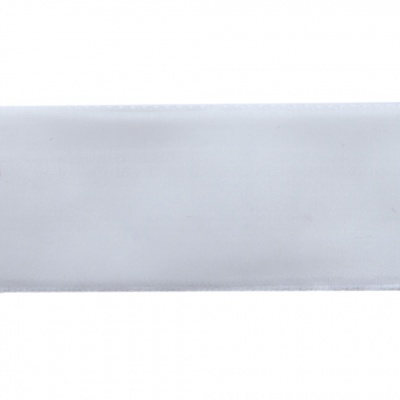 Лента бархатная нейлон, шир.25 мм, (упак. 45,7м), цв.01-белый - купить в Калининграде. Цена: 981.09 руб.