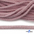Шнур плетеный d-6 мм круглый, 70% хлопок 30% полиэстер, уп.90+/-1 м, цв.1087-розовый - купить в Калининграде. Цена: 588 руб.