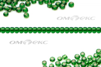 Бисер (SL) 11/0 ( упак.100 гр) цв.27В - зелёный - купить в Калининграде. Цена: 53.34 руб.
