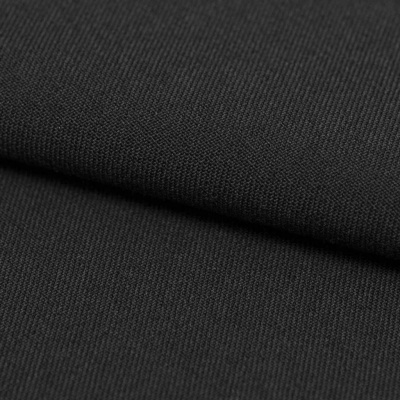 Костюмная ткань с вискозой "Рошель", 250 гр/м2, шир.150см, цвет чёрный - купить в Калининграде. Цена 438.12 руб.