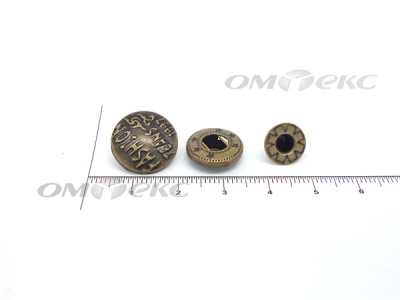 Кнопки металл 15 мм альфа антик с рис.№3  - купить в Калининграде. Цена: 2.90 руб.