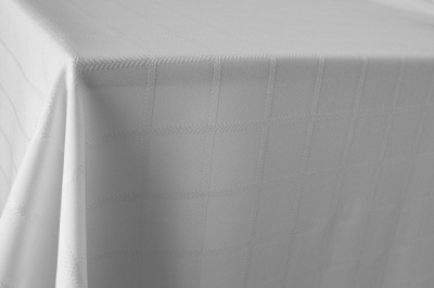 Скатертная ткань 25536/2005, 174 гр/м2, шир.150см, цвет белый - купить в Калининграде. Цена 269.46 руб.