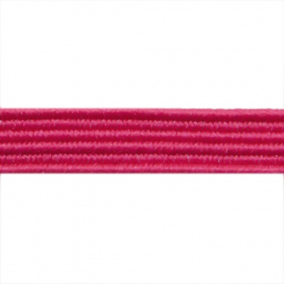 Резиновые нити с текстильным покрытием, шир. 6 мм ( упак.30 м/уп), цв.- 84-фуксия - купить в Калининграде. Цена: 155.22 руб.