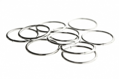 Кольцо металлическое №40 мм, цв.-никель - купить в Калининграде. Цена: 4.45 руб.