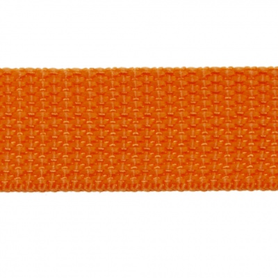 Стропа текстильная, шир. 25 мм (в нам. 50+/-1 ярд), цвет оранжевый - купить в Калининграде. Цена: 409.94 руб.