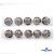 119-02 Кнопки пришивные декоративные металл 25 мм, цв.-никель - купить в Калининграде. Цена: 30.23 руб.