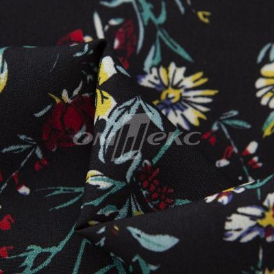 Плательная ткань "Фламенко" 6.2, 80 гр/м2, шир.150 см, принт растительный - купить в Калининграде. Цена 239.03 руб.