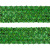 Тесьма с пайетками D4, шир. 35 мм/уп. 25+/-1 м, цвет зелёный - купить в Калининграде. Цена: 1 308.30 руб.