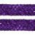 Тесьма с пайетками 12, шир. 35 мм/уп. 25+/-1 м, цвет фиолет - купить в Калининграде. Цена: 1 308.30 руб.