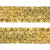 Тесьма с пайетками D16, шир. 35 мм/уп. 25+/-1 м, цвет золото - купить в Калининграде. Цена: 1 281.60 руб.