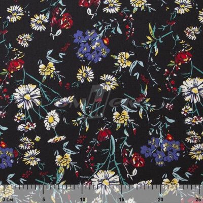 Плательная ткань "Фламенко" 6.2, 80 гр/м2, шир.150 см, принт растительный - купить в Калининграде. Цена 239.03 руб.