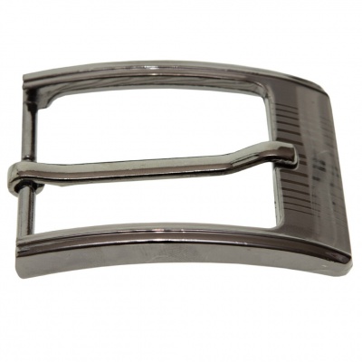 Пряжка металлическая для мужского ремня SC035#7 (шир.ремня 40 мм), цв.-тем.никель - купить в Калининграде. Цена: 43.93 руб.