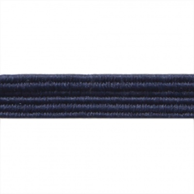 Резиновые нити с текстильным покрытием, шир. 6 мм ( упак.30 м/уп), цв.- 117-т.синий - купить в Калининграде. Цена: 152.05 руб.