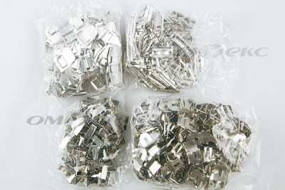 Крючки брючные 4 шипа "Стром" 144 шт. никель - купить в Калининграде. Цена: 383.97 руб.