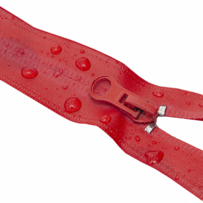 Молния водонепроницаемая PVC Т-7, 60 см, разъемная, цвет (820) красный - купить в Калининграде. Цена: 49.39 руб.
