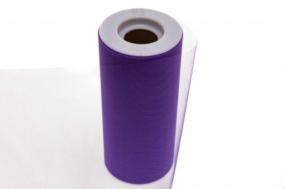 Фатин в шпульках 16-85, 10 гр/м2, шир. 15 см (в нам. 25+/-1 м), цвет фиолетовый - купить в Калининграде. Цена: 100.69 руб.