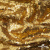 Трикотажное полотно, Сетка с пайетками,188 гр/м2, шир.140 см, цв.-тем.золото (#51) - купить в Калининграде. Цена 505.15 руб.