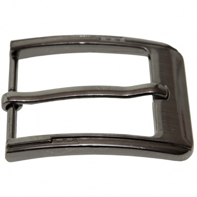 Пряжка металлическая для мужского ремня SC035#6 (шир.ремня 40 мм), цв.-тем.никель - купить в Калининграде. Цена: 43.93 руб.