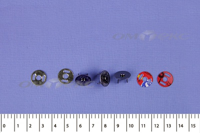 Кнопки магнитные МКМ-02, диам. 18 мм, чёрный никель - купить в Калининграде. Цена: 14.49 руб.