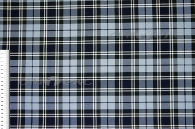Ткань костюмная клетка Т7274 2004, 220 гр/м2, шир.150см, цвет т.синий/гол/бел - купить в Калининграде. Цена 