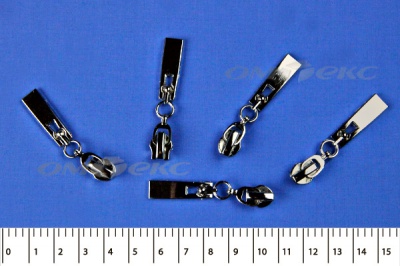 Слайдер декоративный, металлический №1/спираль Т7/никель - купить в Калининграде. Цена: 6.29 руб.