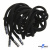 Шнурки #107-05, круглые 130 см, декор.наконечник, цв.чёрный - купить в Калининграде. Цена: 22.56 руб.