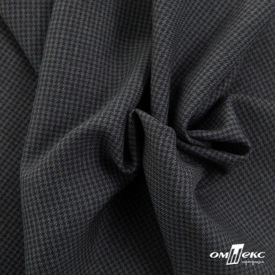Ткань костюмная Пье-де-пуль 24013, 210 гр/м2, шир.150см, цвет т.серый - купить в Калининграде. Цена 334.18 руб.