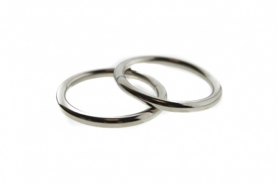 Кольцо металлическое d-32 мм, цв.-никель - купить в Калининграде. Цена: 3.54 руб.